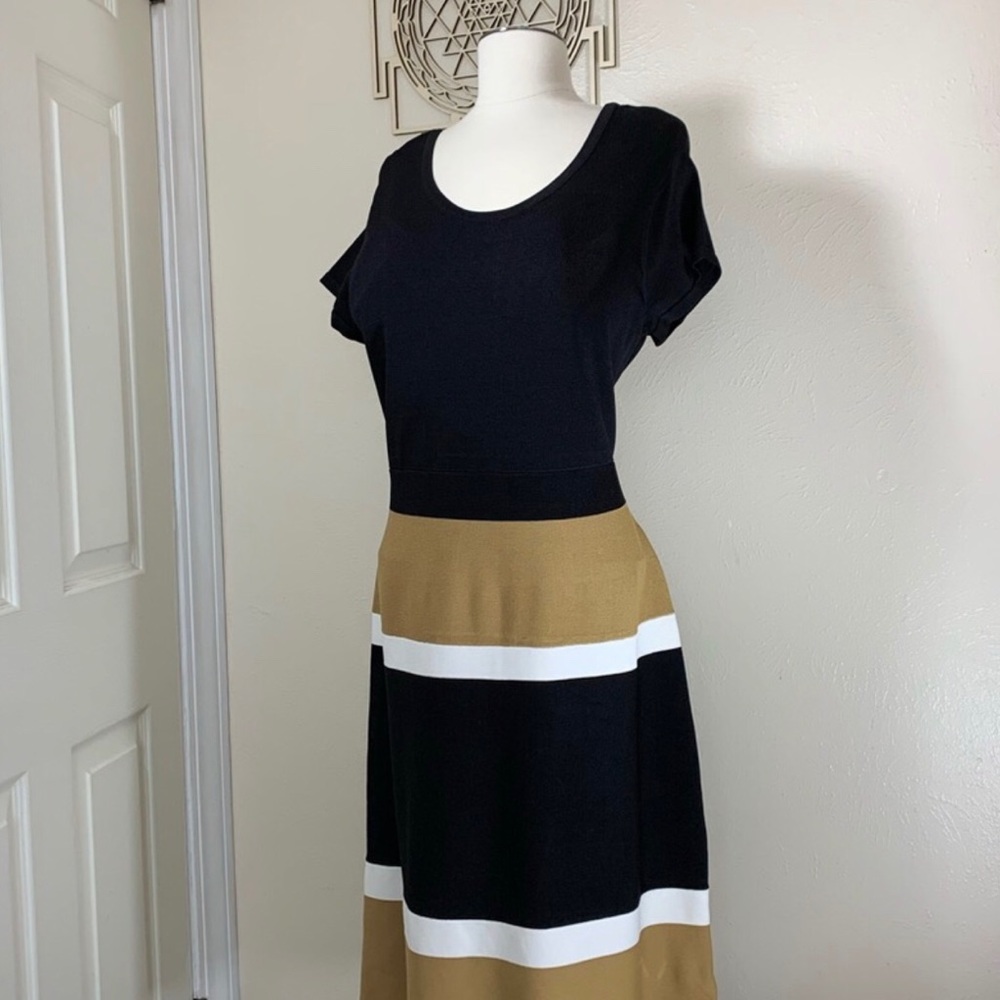 Anne Klein Striped Sweater Dress 👗